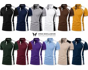T-shirt décontracté pour homme à manches courtes en jersey respirant polyester/coton, design uni, boutonnage frontal, coupe classique, ODM de haute qualité - Product Image 6