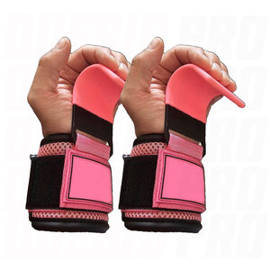 Heavy-Duty Neoprene Padded Weightlifting Hooks with Durable Metal Hooks <b>Adjustable</b> Wrist Support <b>Straps</b> for Deadlifts Pull-Ups - Product Image 5