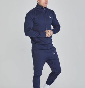 Survêtement unisexe à capuche et fermeture éclair intégrale personnalisé en polyester/coton écologique avec impression de logo sur mesure - Product Image 2