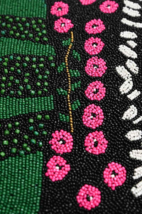 Bolso de Hombro de Lona a Rayas Estilo Bohemio con Bordado de Estrella de Mar Roja, Impresión Tipográfica, Logotipo Personalizado - Estilo Veraniego para Mujer - Product Image 5