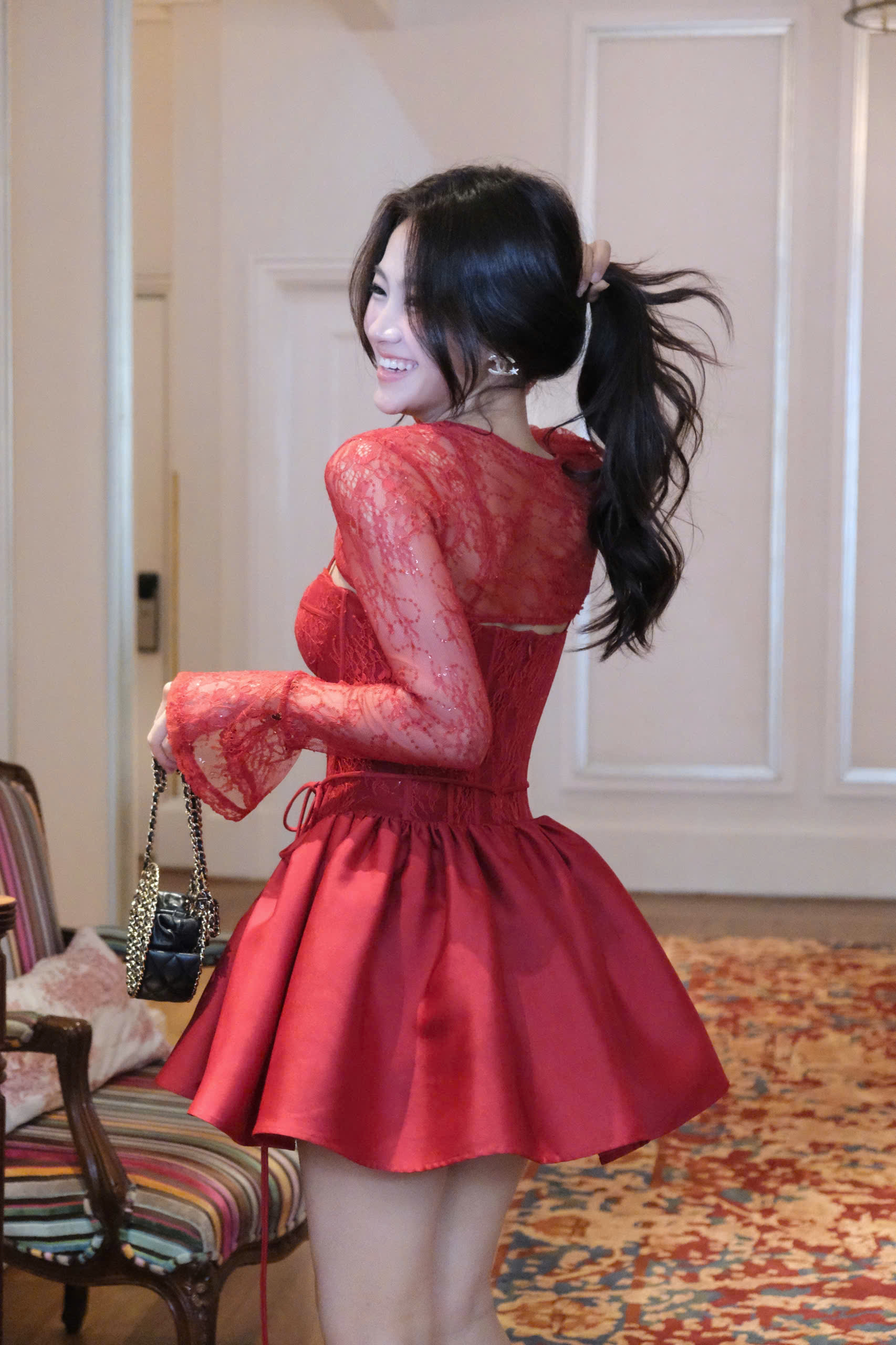 Coshe Quin Dress - Elegant Party Outfit with Flared Silhouette