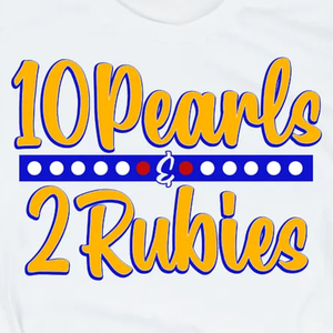 Camiseta con 10 Perlas y 2 Rubíes, Camiseta de Algodón con Estampado Personalizado, Unisex, Cuello Redondo, Informal, con Diseño Gráfico, Moda Urbana, Venta al Por Mayor, OEM - Product Image 3