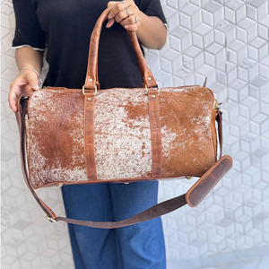 Sacs de voyage en cuir de vachette véritable avec poils, vente en gros, fournisseur OEM, haute qualité, export, mode, prix de gros - Product Image 1