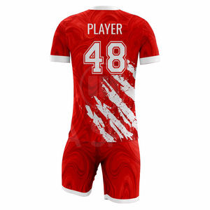 Jersey de Fútbol Sublimado Personalizado Unisex, Diseño con Logotipo, 100% Poliéster, Primavera, Verano, Otoño, OEM, ODM Aceptable, Superventas - Product Image 3