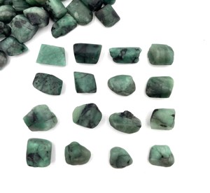 Lote de Esmeraldas Naturales en Bruto, Piedras Preciosas Sueltas de 11-18 mm, Certificadas por IGI, Pleocroicas, para Joyería - Product Image 1