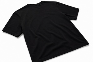 Galaxy Planet Print Men's Short Sleeve Casual <b>T</b>-<b>Shirt</b> Regular Fit O-Neck Black with Custom Logo Back Design - Product Image 4