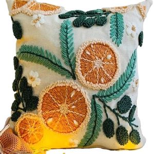 Cojín de Algodón Tejido de Textura Premium, Tela Suave y Transpirable con Estampado, Elegante Almohada Decorativa para Dormitorio Principal, Sofá y Cama - Product Image 2