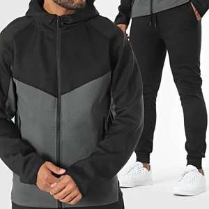 Survêtement Homme Automne en Polaire Technique 3D Tissé de Haute Qualité, Logo Personnalisé, Sportif, Respirant, Sweat à Capuche et Pantalon de Survêtement 2 Pièces Assorti - Product Image 5