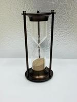 Reloj de Arena de Aluminio con Acabado en Cobre de 8'' con Diseño 3D de Ángel Animal |   Pie Decorativo Vintage para Mesa de Graduación