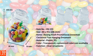 ที่ใส่ลูกกวาดพลาสติกรูปทรงซานตาคลอส Kwang Hsieh - Product Image 4