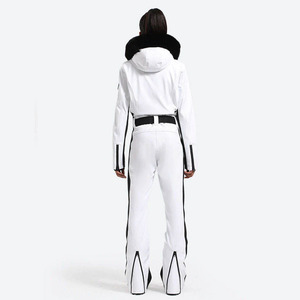 Traje de Esquí de Una Pieza para Mujer, Impermeable, con Cuello de Piel, Traje de Esquí para Mujer, Traje de Snowboard para Hombre, Traje de Esquí Aislado - Product Image 2