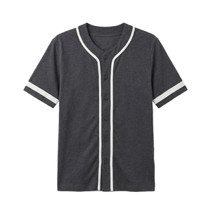 Camiseta de Béisbol Unisex de Estilo Nuevo y Alta Calidad, Cuello en V, Ligera, Transpirable, de Secado Rápido, 100% Poliéster, Ropa Deportiva - Product Image 1