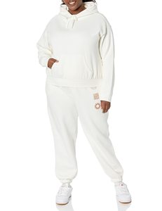 Solid Plus Size Women's Crop Hoodie Windproof Waterproof 100% Cotton Winter Autumn Street Wear Pullover 3D Embroidery Front - Product Image 2