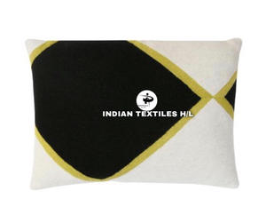 Funda de Almohada Decorativa de Lana Suave con Puntadas en Cadena, Diseño Geométrico Vintage para Sofá, Sala de Estar, Gran Venta ITHL - Product Image 3