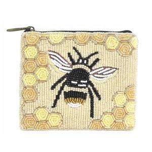 Monedero con Cierre de Cremallera y Diseño de Langosta con Cuentas, Ideal para Guardar Monedas, Tarjetas, Maquillaje y como Regalo - Product Image 5