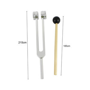 Diapason en alliage d'aluminium 128 Hz avec marteau en caoutchouc pour expériences de physique - Product Image 2