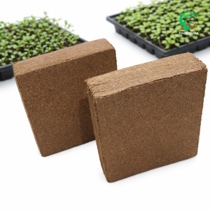 Bloque de Fibra de Coco 100% Ecológico, Sin Turba, 5 kg, Alta Retención de Agua, Bajo EC (<0.5 MS/cm), Expansión de Volumen del 75-80%, Hecho en Tamil Nadu - Product Image 1