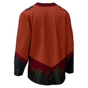 Camisetas de Hockey Sublimadas Personalizadas de Primera Calidad, Uniformes de Hockey sobre Hielo Unisex con Cordones, Transpirables, de Secado Rápido y Antibacterianos - Product Image 3