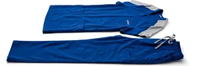 Amkoor Unisex Blue <b>Scrub</b> <b>Set</b> Polyester Breathable Medical Uniform Adult Workwear Needle Detection - Product Image 2