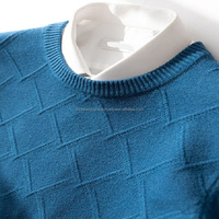 Hochwertiger Herren Herbst-Winter Langarm Anti-Falten Kaschmir Gestrickter Wollpullover Strickwaren Hersteller Individuelles Design Logo