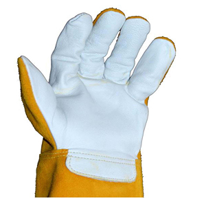 Safety Welding Gloves Supplier Price <b>Heat</b> Resistant Leather Welding Gloves in New Stock Welding Gloves High Quality With OEM - Product Image 3