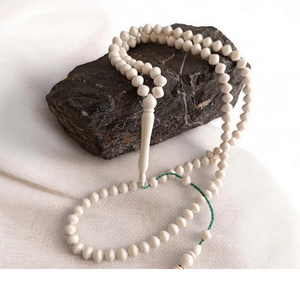 Tasbih de Hueso Hecho a Mano con 33/99 Cuentas, Cuentas de Oración Islámicas - Product Image 5