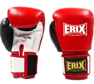 Gants de boxe en cuir de haute qualité, design personnalisé, avec protection UV, fermeture à boucle, pour entraînement et sparring de Muay Thai et de kickboxing - Product Image 4