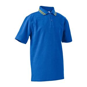 Venta directa de fábrica, Polo de cuello en contraste para hombre, camiseta de rugby de manga corta suave transpirable de algodón con logotipo personalizado impreso para hombre - Product Image 1