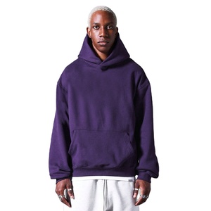 OEM personnalisé vente en gros épais 100% coton sweats à capuche surdimensionnés hommes polaire doublé hiver élégant vêtements de sport décontractés sweats à capuche - Product Image 1