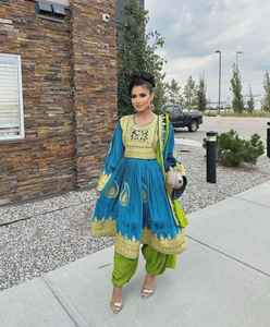 ชุดแต่งงานแบบดั้งเดิมของชนเผ่าบันจารา คุณภาพสูง แฟชั่นลำลอง เรียบง่าย ปักลายแบบอัฟกานิสถาน - Product Image 3