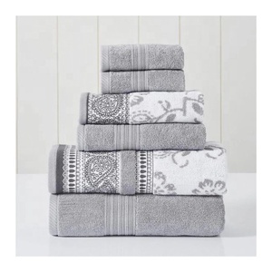 Best Quality Multi-purpose Soft Pure Grey White 100% Organic Cotton Heavyweight Customized Home <b>Kitchen</b> Custom Design Tea Towels - Product Image 1