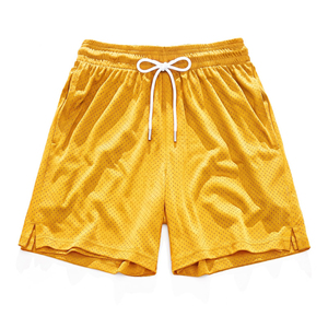 Pantalones Cortos Deportivos de Malla con Diseño Simple, Ajuste Relajado, Secado Rápido, Frescos y Cómodos, para Hombre - Product Image 1