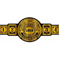 Ceinture de championnat professionnelle avec logo personnalisé, poids lourd, UFC, MMA, boxe, judo, karaté, sangles en cuir