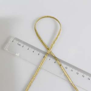 Cordón de encaje de un galón, trenza plateada, cordón de infantería, cordón ceremonial para uniforme, cordón dorado y cordones de adorno, cordones para joyería - Product Image 3