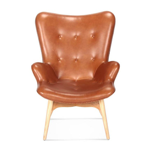 Fauteuil ottoman individuel en cuir de style durable, canapé simple, mobilier de luxe moderne pour la maison et le bureau, idéal pour les cadres. - Product Image 3