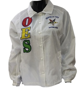 Chaqueta Bomber de Invierno con Bordado de la Orden de la Estrella de Oriente, Bordado OES Personalizado con Línea Cruzada, Regalia Masónica, Impermeable y Transpirable - Product Image 3