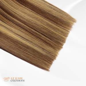 Extensions de cheveux humains alignés sur les cuticules du faisceau de trame Genius Color Highlight de qualité supérieure des donateurs au Vietnam - Product Image 3