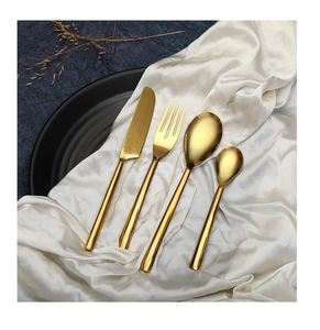 Brass Spoon Sustainable Brass Cutlery Spoon <b>Sets</b> Best Quality Handicrafts 4 <b>Pieces</b> Cutlery <b>sets</b> best price - Product Image 2