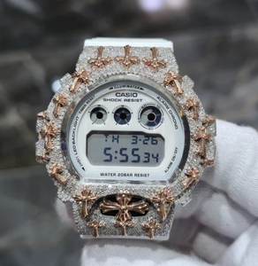 Reloj VVS Moissanite con Caja de Acero Inoxidable, Correa con Bisel Cruzado, Movimiento Mecánico, GPS, Alarma, Fecha Automática, Unisex, Moda, Lujo, Uso Diario - Product Image 1