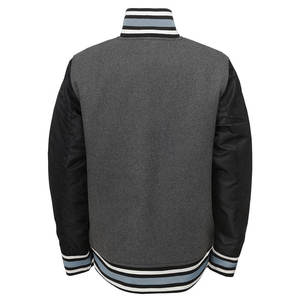 <b>Men's</b> Stylish High Street Sports Varsity <b>Jacket</b> Stand Collar Front Custom Logo <b>Long</b> Sleeves - Product Image 4