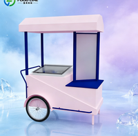 Chariot de vente ambulante de crème glacée pour stand de bord de route