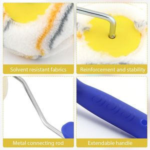 Kit di 5 Rulli per Pittura Angolare, Rulli per Bordi di Cartongesso, Strumenti per Pittura Murale di Casa e Ufficio - Product Image 4