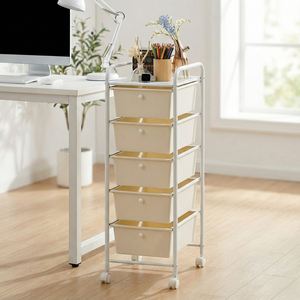 OFERTA OEM de Shopee, Fabricante de Muebles de Taiwán, el Mejor Almacenamiento para el Hogar, Estantería Moderna de Acero Cromado de 4 Niveles para Cocina y Baño - Product Image 1