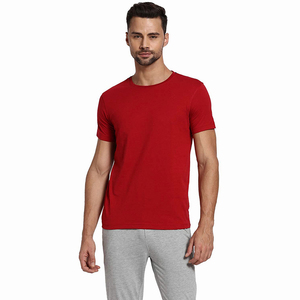 Camisetas Negras para Hombre al por Mayor, Color Rojo, Manga Corta, Cuello Redondo, Estilo Casual, Corte Regular, Tela de Algodón - Product Image 1
