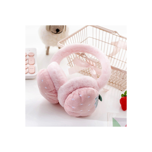 ที่ปิดหูสีชมพูพร้อมผ้าพันคอแนบมาเพื่อความอบอุ่นและมีสไตล์ - Product Image 2