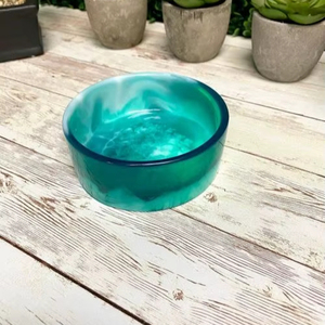 ชามผลไม้ตกแต่งเรซิ่นอีพ็อกซี่ ชามเสิร์ฟทำมือ ผิวเงา ดีไซน์ทันสมัย ของตกแต่งบ้าน ของขวัญ - Product Image 1