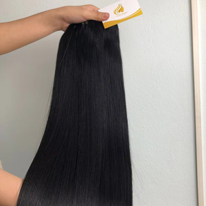 Vietnamese Remy Hair Single Donor <b>Raw</b> Full Ends Cuticles Intact Extra Volume Bone Straight Super Double Drawn <b>Skin</b> Weft Machine - Product Image 1