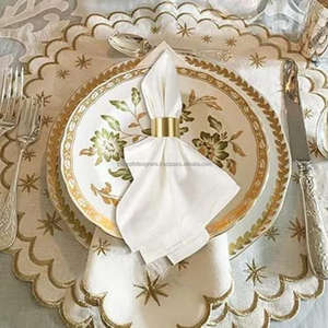 Anneau en laiton simple anneaux de serviette en tissu à collectionner cadeau d'impression de logo personnalisé et derniers anneaux de porte-serviettes promotionnels - Product Image 3