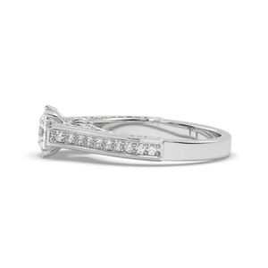 Women's White Gold 14KT Studded 1.565 Carat Lab Grown VS1 Clarity Diamond for Certified <b>Ring</b> F Color Elegant Fingerprint-Free - Product Image 3