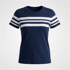 T-shirts pour femmes de haute qualité en vente, teints unis, prix raisonnable, t-shirts pour femmes confortables, design de logo personnalisé, style tendance - Product Image 1
